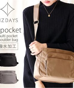 LIZDAYS リズデイズ ショルダーバッグ ポケット たくさん 通販 ショルダーバック ショルダー 肩掛け 斜め掛け ななめがけ ナイロン 軽量 多収納 大容量